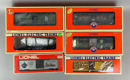 Group of 6 Lionel O Scale Train Cars