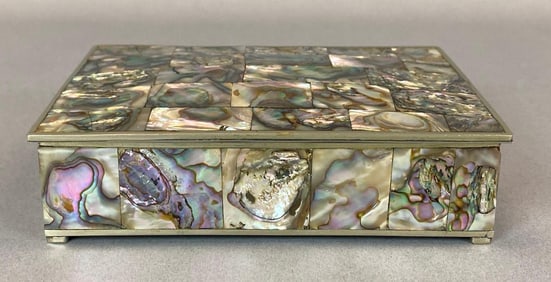 Mexican Mother of Pearl Jewelry Box