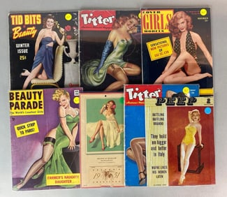 Group of Pin-Up Magazines and More