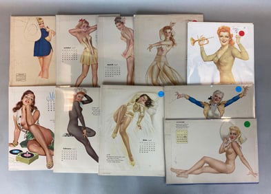 Group of Pin-Up Calendars