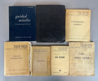 Group of 1950s U.S. Army Technical Manuals and More