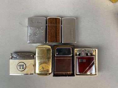 Group of Vintage Refillable Lighters