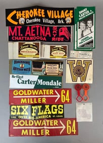 Group B f Vintage Soda Labels, Bumper Stickers and More