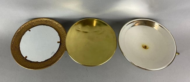 Group of 3 Assorted Antique Reflectors