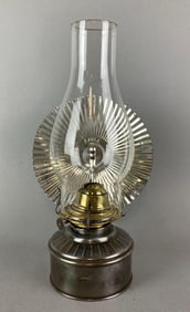 Antique Metal Oil Lamp