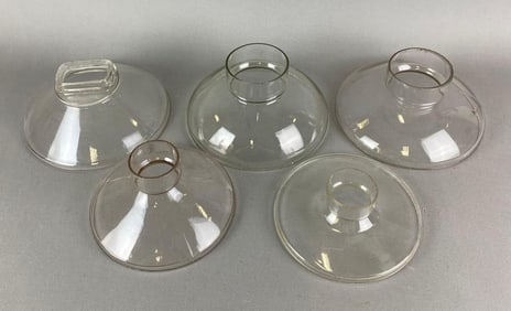 Group of 5 Antique Lamp Shades