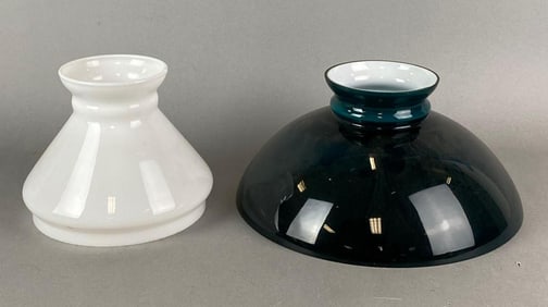 Group of 2 Antique Lamp Shades