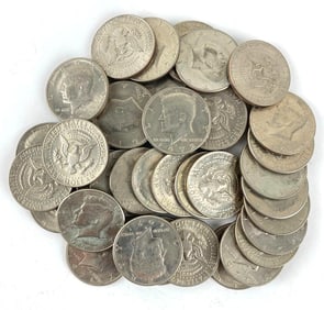 Group of 40 Kennedy Half Dollars