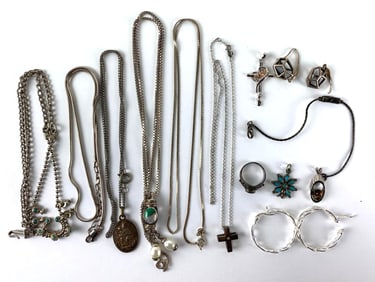 Group of .925 Sterling Silver Jewelry