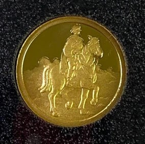 1987 Disney Snow White The Prince 50th Anniversary 1/10oz .999 Fine Gold Coin