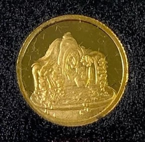 1987 Disney Snow White The Witch 50th Anniversary 1/10oz .999 Fine Gold Coin