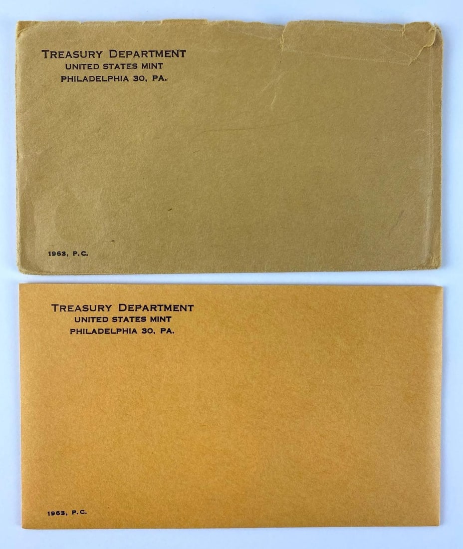 Group of 2 1963 US Mint Proof Coin Sets (1 of 3)