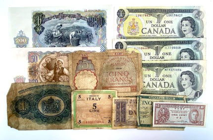 Group of Assorted Foreign Currency