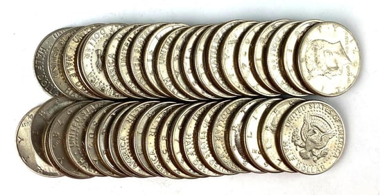 Group of (40) Kennedy Half Dollars