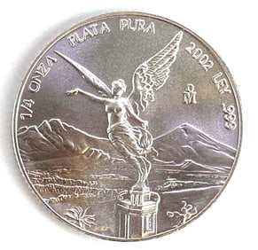 2002 Mexico Libertad 1/2 oz .999 Silver Round