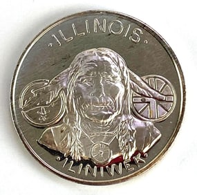 1973 Official Illinois Bicentennial Medallion