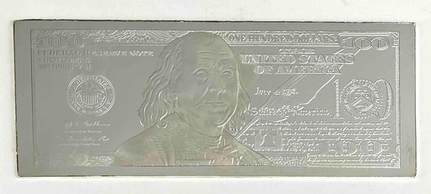 2013 $100 4 oz .999 Silver Proof Certificate