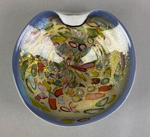 Vintage Murano Cased Art Glass Bowl