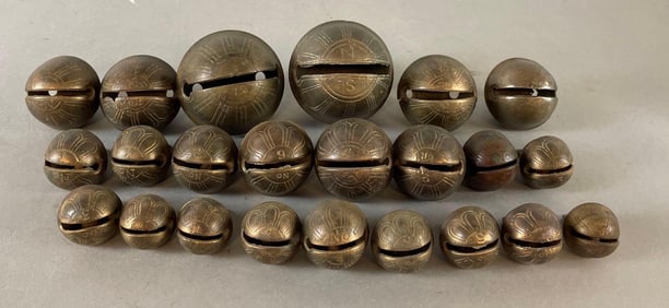 Group of Vintage Brass Sleigh Bells