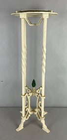 Antique Painted Cast Iron Plant Stand