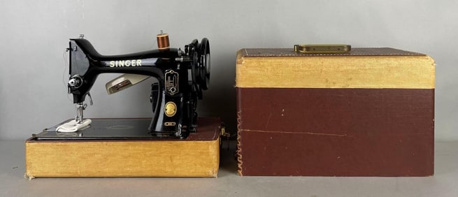 Antique Singer 99 Portable Sewing Machine