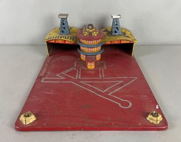 Vintage Marx Tin Litho City Airport Playset