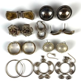 Group of Sterling Silver Earrings