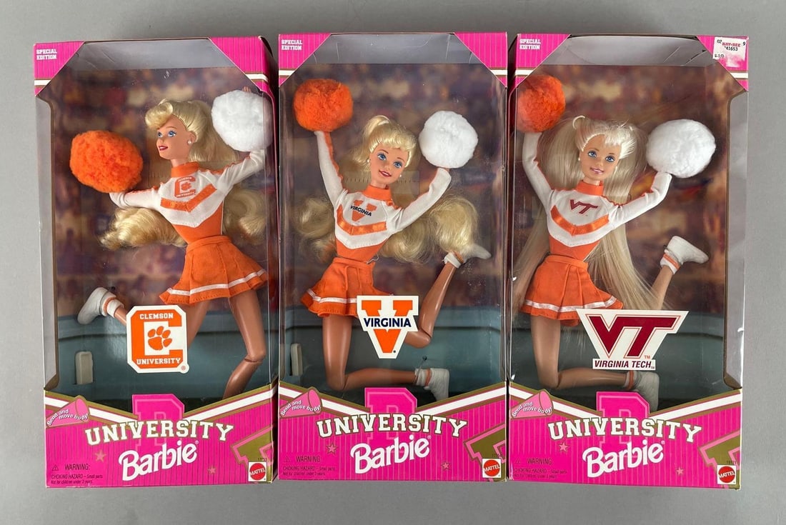 Group of 1990s Mattel Barbie University Fashion Dolls (1 of 2)