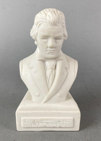 Willis Music Co. Porcelain Beethoven Bust Figure