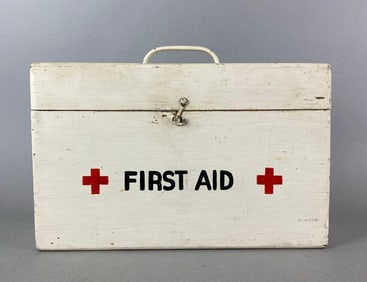 Vintage First Aid Kit Box