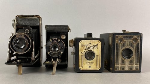 Group of 4 Antique Cameras