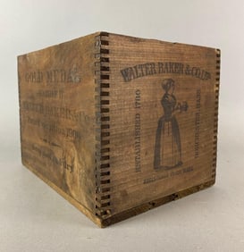Walter Baker and Co LTD Chocolate Advertising Crate