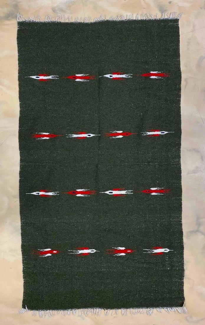 Artesania Reyes Woven Mexican Thunderbird Blanket (1 of 4)