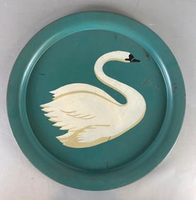 Vintage Swan Metal Tray