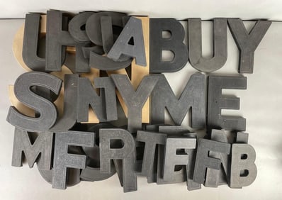 Group of Plastic Marquee Letters