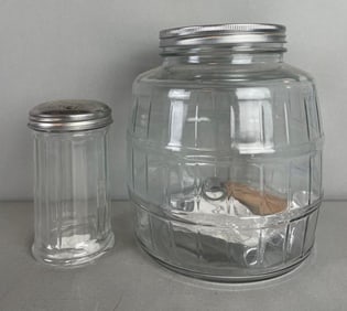 Group of 2 Glass Containers with Lids