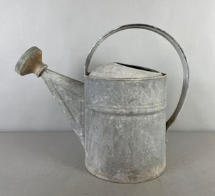 Vintage Galvanized Metal Watering Can