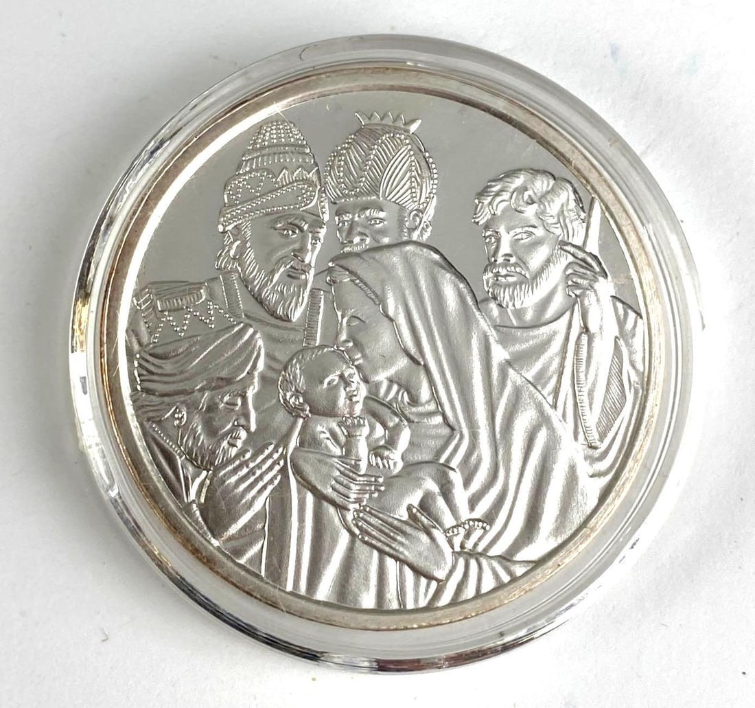 2003 Adoration of the Magi 1 oz .999 Fine Silver Round: 2003 Adoration of the Magi 1 oz .999 Fine Silver Round