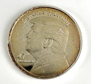 Donald J Trump 47th President 1 oz .999 Silver Round