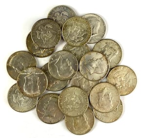 Group of 20 US Kennedy Half Dollars