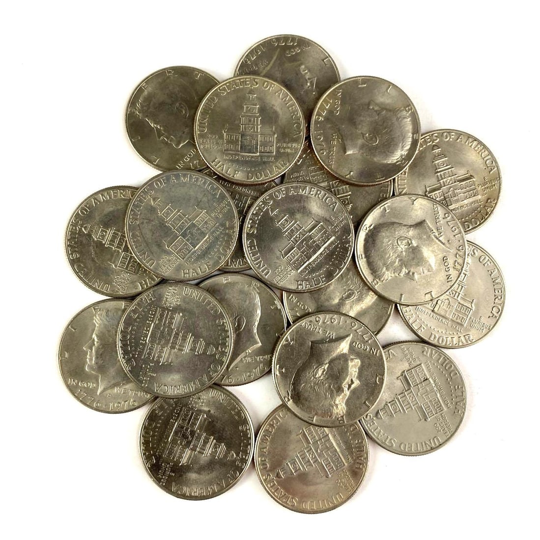 Group of 20 US 1976 Bicentennial Kennedy Half Dollars (1 of 1)