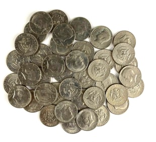 Group of 40 US Kennedy Half Dollars