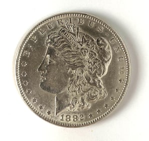 1882 US $1 Morgan Silver Dollar