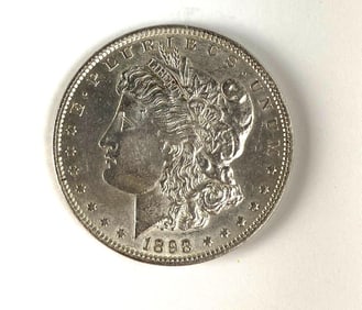 1898 US $1 Morgan Silver Dollar