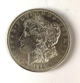 1890 S US $1 Morgan Silver Dollar