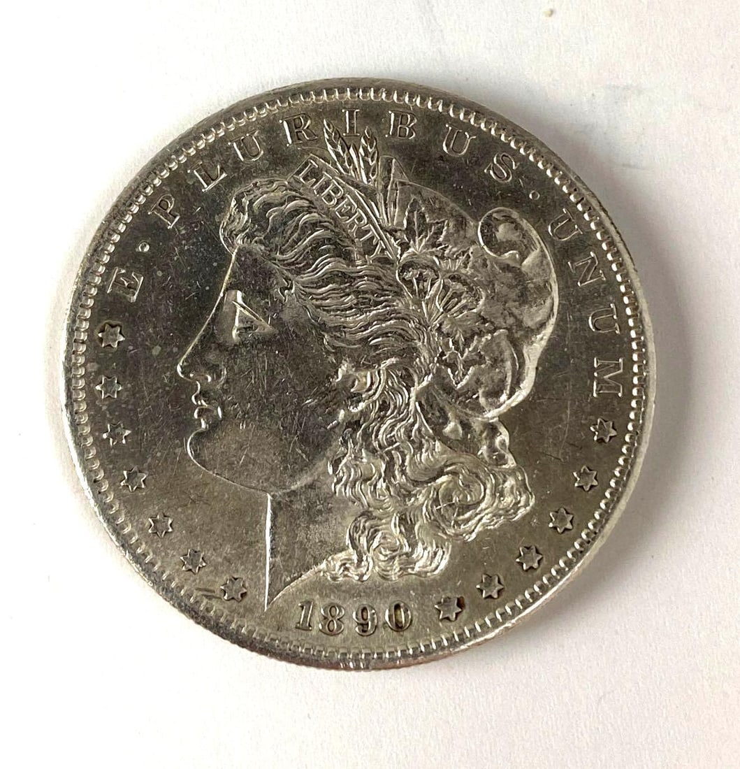 1890 S US $1 Morgan Silver Dollar (1 of 2)
