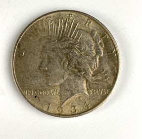 1934 US $1 Peace Silver Dollar