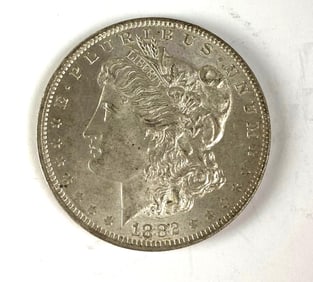 1882 O US $1 Morgan Silver Dollar