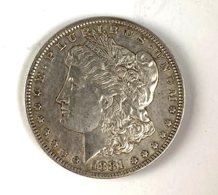 1881 US $1 Morgan Silver Dollar