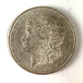 1884 US $1 Morgan Silver Dollar